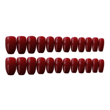 Móng tay giả YADORNOS 24 chiếc màu đỏ rượu vang, sang trọng, bền bỉ, giá ưu đãi 53.680₫