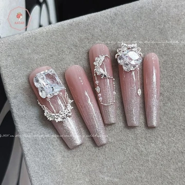 Móng tay kim cương nơ bướm - Bộ 10 chiếc AACAR, phụ kiện làm móng, chỉ 11.901₫ 5