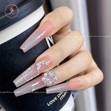 Móng tay kim cương nơ bướm - Bộ 10 chiếc AACAR, phụ kiện làm móng, chỉ 11.901₫ 7