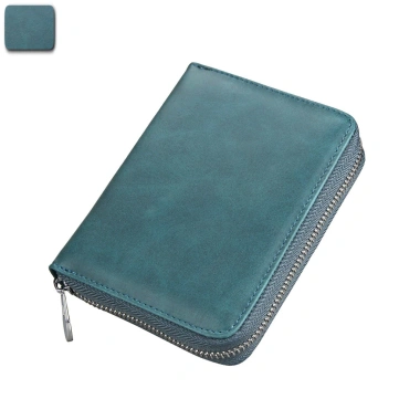MONICOO Da Thật Organ Đựng Thẻ RFID Chống Từ Hàng Đôi Nam Nữ Khe Cắm Tiền 6