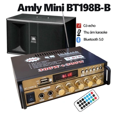 MONQIQI Amply Mini Karaoke BT198B-B KAW KAL-800 Bluetooth 5.0 189k Giảm Giá 4