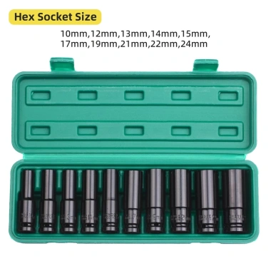 MONQIQI Bộ 10 đầu khẩu cho máy siết bulong 1/2‑8‑24mm – Giá 110.000₫ (133.100₫) 5