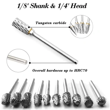 MONQIQI Bộ 10 Mũi Mài Khắc Hợp Kim Gỗ Lũa Cán 3mm - Giá chỉ 170.000 VNĐ 5 MONQIQI Bộ 10 Mũi Mài Khắc Hợp Kim Gỗ Lũa Cán 3mm - Giá chỉ 170.000 VNĐ 5