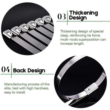 MONQIQI Bộ 100 dây rút inox đa năng 4.6mm - Dài 150/200mm, giảm còn 58.800đ 4 MONQIQI Bộ 100 dây rút inox đa năng 4.6mm - Dài 150/200mm, giảm còn 58.800đ 4