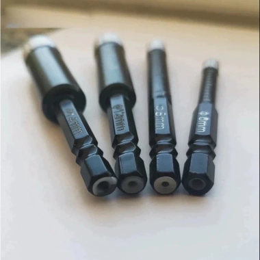 MONQIQI Bộ 4 mũi khoan kính phi 6 8 10 12 chuôi lục giác, phủ kim cương - khoan gạch, đá, thủy tinh 8