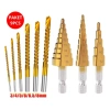 MONQIQI Bộ 9 mũi khoan cưa khoét lỗ xẻ rãnh gỗ - Lục giác chùa kim cương 3 chiếc, giá ưu đãi 73.500₫ 8