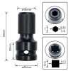 MONQIQI Bộ Đầu Chụp Bulong Sâu Lòng 16 Chi Tiết 80mm – Bền Đẹp, Hộp Đựng, Giá 60.000 VNĐ 7