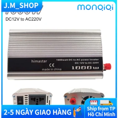 MONQIQI Bộ Đổi Điện 500W 12V Sang 220V – Công Suất Lớn, Giá Ưu Đãi 145k 3