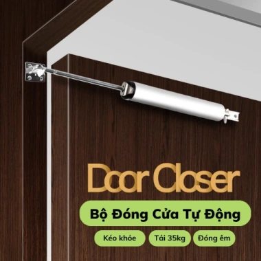 MONQIQI Bộ Đóng Cửa Tự Động Khí Nén Không Ồn, Chốt Chặn Cửa Yên, Giá 85.000 VNĐ 2