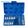 MONQIQI bộ khẩu tuýp E và đầu lục giác hoa thị 34 chi tiết, tặng đầu chuyển 1/2-3/8 - Giá ưu đãi 155.820₫