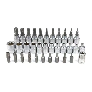 MONQIQI bộ khẩu tuýp E và đầu lục giác hoa thị 34 chi tiết, tặng đầu chuyển 1/2-3/8 - Giá ưu đãi 155.820₫ 9