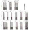 MONQIQI Bộ mũi vặn vít 6.35mm 50 chi tiết - Đầu hoa thị, lục giác, 2 & 4 cạnh, giảm giá 200k 6