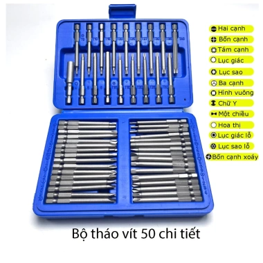 MONQIQI Bộ mũi vặn vít 6.35mm 50 chi tiết - Đầu hoa thị, lục giác, 2 & 4 cạnh, giảm giá 200k 9 MONQIQI Bộ mũi vặn vít 6.35mm 50 chi tiết - Đầu hoa thị, lục giác, 2 & 4 cạnh, giảm giá 200k 9