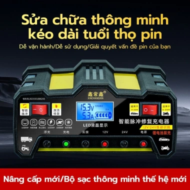 MONQIQI Bộ sạc bình ắc quy tự ngắt 12V/24V, hỗ trợ 4‑200Ah, giảm giá 23tr (giá gốc 289.800) 5 MONQIQI Bộ sạc bình ắc quy tự ngắt 12V/24V, hỗ trợ 4‑200Ah, giảm giá 23tr (giá gốc 289.800) 5