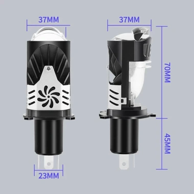MONQIQI Bóng pha LED ô tô, xe máy V50 Cải tiến V22 Ultra 65W Siêu sáng H4 5