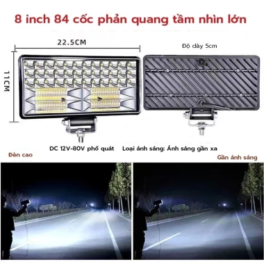 MONQIQI Đèn pha địa hình LED chống nước, thanh đèn làm việc xe hơi 130.000₫ 7 MONQIQI Đèn pha địa hình LED chống nước, thanh đèn làm việc xe hơi 130.000₫ 7