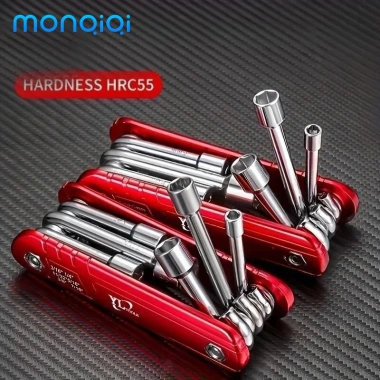 MONQIQI Di Động 6 Inch Gấp Ổ Cắm Cờ Lê Combo Dụng Cụ Thép Crom‑Vanadi Ngoài Trời