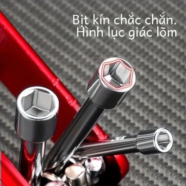 MONQIQI Di Động 6 Inch Gấp Ổ Cắm Cờ Lê Combo Dụng Cụ Thép Crom‑Vanadi Ngoài Trời 2