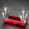 MONQIQI Di Động 6 Inch Gấp Ổ Cắm Cờ Lê Combo Dụng Cụ Thép Crom‑Vanadi Ngoài Trời 3