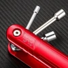 MONQIQI Di Động 6 Inch Gấp Ổ Cắm Cờ Lê Combo Dụng Cụ Thép Crom‑Vanadi Ngoài Trời 7