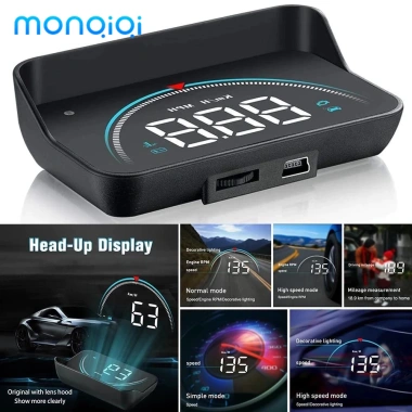 MONQIQI Hub cắm thêm hiển thị thông tin kính chắn gió M8 ô tô, tốc độ - 125k 2