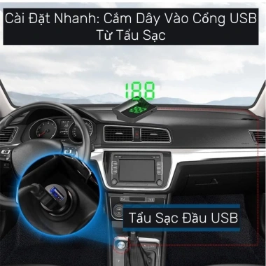 MONQIQI Hub cắm thêm hiển thị thông tin kính chắn gió M8 ô tô, tốc độ - 125k 8