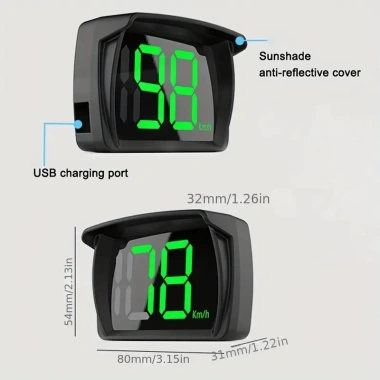 MONQIQI Hub cắm thêm hiển thị thông tin kính chắn gió M8 ô tô, tốc độ - 125k 13