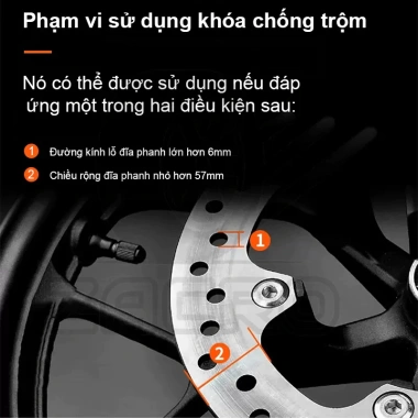 MONQIQI Khóa phanh đĩa báo động xe máy khóa đĩa chống trộm, giá chỉ 140.000 VND 6 MONQIQI Khóa phanh đĩa báo động xe máy khóa đĩa chống trộm, giá chỉ 140.000 VND 6