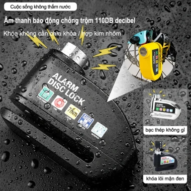 MONQIQI Khóa phanh đĩa báo động xe máy khóa đĩa chống trộm, giá chỉ 140.000 VND 7 MONQIQI Khóa phanh đĩa báo động xe máy khóa đĩa chống trộm, giá chỉ 140.000 VND 7