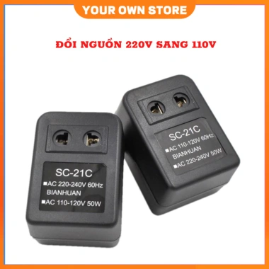 MONQIQI Máy biến áp 220V sang 110V Phích cắm Điện áp Du lịch Tại nhà - Giá 65k