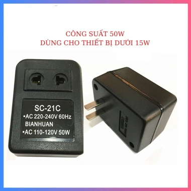 MONQIQI Máy biến áp 220V sang 110V Phích cắm Điện áp Du lịch Tại nhà - Giá 65k