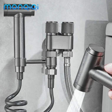 MONQIQI Máy giặt 1 vào 2 ra, vòi đôi, chặn nước tự động, kháng gỉ – 80.000đ