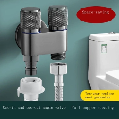 MONQIQI Máy giặt 1 vào 2 ra, vòi đôi, chặn nước tự động, kháng gỉ – 80.000đ 3