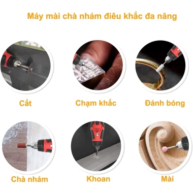 MONQIQI Máy mài điện đa chức năng 170k Đánh bóng, khắc cầm tay, công suất cao cho gia dụng 7