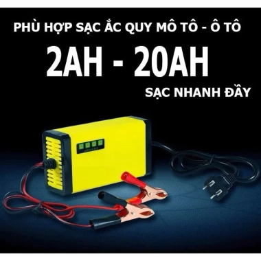 MONQIQI Sạc bình ắc quy ô tô, xe máy 12V 2Ah - Siêu nhanh, an toàn, giá chỉ 75.000 VND 3 MONQIQI Sạc bình ắc quy ô tô, xe máy 12V 2Ah - Siêu nhanh, an toàn, giá chỉ 75.000 VND 3