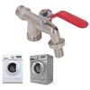 MONQIQI Vòi một vào hai ra bền, chống ăn mòn, van bi nhanh máy giặt Giá 85.000₫ 6