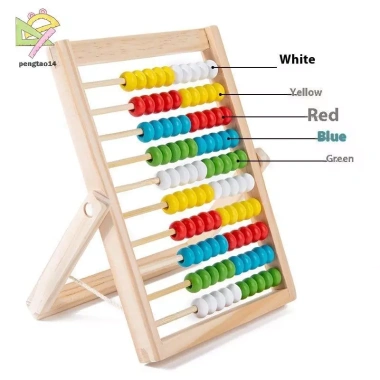 Montessori Bàn Tính Số Học 100 Hạt - Đồ Chơi Giáo Dục Mầm Non, Quà Tặng Bé 1 Cái 4