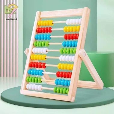 Montessori Bàn Tính Số Học 100 Hạt - Đồ Chơi Giáo Dục Mầm Non, Quà Tặng Bé 1 Cái 5