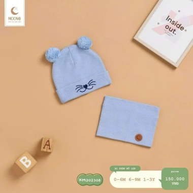 MOON Set Khăn Mũ Qủa Bông 0-3 tuổi 3-13kg - Siêu mềm, Giá chỉ 150.000đ giảm từ 189.000đ 4 MOON Set Khăn Mũ Qủa Bông 0-3 tuổi 3-13kg - Siêu mềm, Giá chỉ 150.000đ giảm từ 189.000đ 4