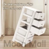 Moon Tủ Đựng Đồ Đa Năng Bánh Xe, Ngăn Kéo Nhựa Cao Cấp, Kệ Quần Áo Trẻ Em Nhiều Tầng - Giá Ưu Đãi 239k 7