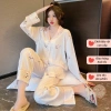 MOONIE Đồ ngủ pijama dài tay lụa xước cao cấp họa tiết cute - Giá chỉ 245.000₫