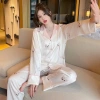 MOONIE Đồ ngủ pijama dài tay lụa xước cao cấp họa tiết cute - Giá chỉ 245.000₫ 3