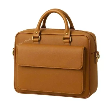 MoonLeather Cặp xách công sở cỡ lớn, đựng laptop 15.6 inch, nhiều ngăn rộng rãi - 500k