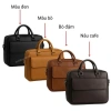 MoonLeather Cặp xách công sở cỡ lớn, đựng laptop 15.6 inch, nhiều ngăn rộng rãi - 500k 7