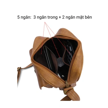 MoonLeather Túi đeo chéo nam sang trọng, thanh lịch - Giá ưu đãi 238.000 VND