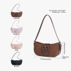 MOSSDOOM Delfa Bag - Túi Đeo Vai Da Lộn Phong Cách Pháp Cổ Điển, Giá 389.000 VNĐ 3