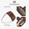 MOSSDOOM Delfa Bag - Túi Đeo Vai Da Lộn Phong Cách Pháp Cổ Điển, Giá 389.000 VNĐ 8