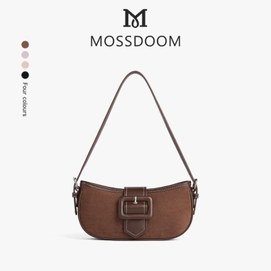 MOSSDOOM Delfa Bag - Túi Đeo Vai Da Lộn Phong Cách Pháp Cổ Điển, Giá 389.000 VNĐ 10