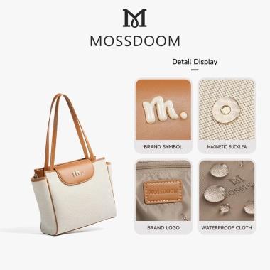MOSSDOOM Zuri Bag Túi Đeo Vai Nữ Dung Tích Lớn, Nhiều Ngăn, Phù Hợp Đi Làm 469.000đ