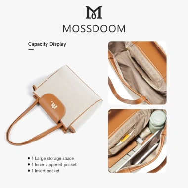 MOSSDOOM Zuri Bag Túi Đeo Vai Nữ Dung Tích Lớn, Nhiều Ngăn, Phù Hợp Đi Làm 469.000đ 8 MOSSDOOM Zuri Bag Túi Đeo Vai Nữ Dung Tích Lớn, Nhiều Ngăn, Phù Hợp Đi Làm 469.000đ 8